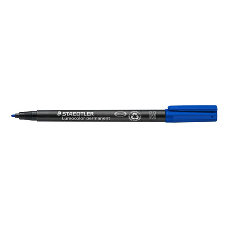 Staedtler - Filzstift Lumocolor 317 permanent M blau | 10 Stück