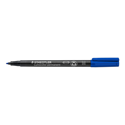 Staedtler -  Viltstift ohp lumo m 317 perm blauw | 10 stuks