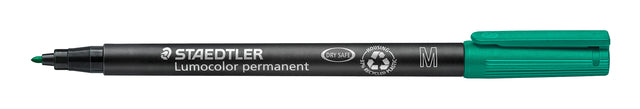 Staedtler - Pennarello Lumocolor 317 permanente M verde | 10 pezzi