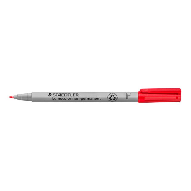 Staedtler - Felt -tip Pen ohp lumo f 316 non perm rouge | Boîte extérieure une pièce de 10