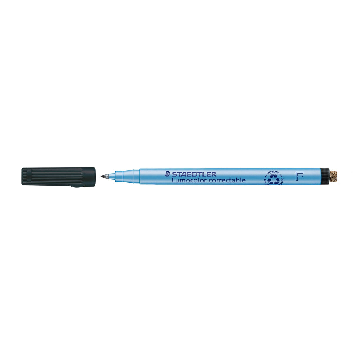 Staedtler -  Viltstift ohp lumo f 305 correctable zw | 10 stuks