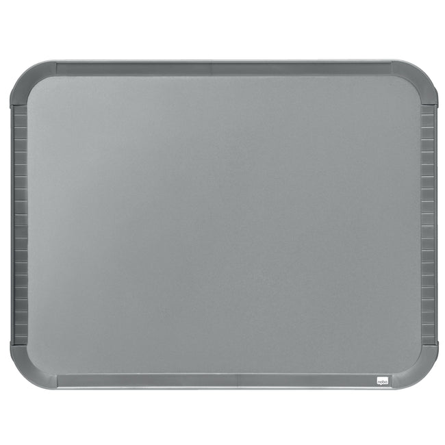 Nobo - Pizarra blanca slim line 22x28cm plateada