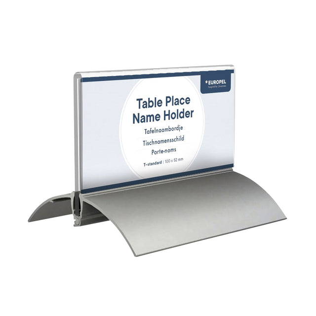 Europel -  Tafelnaambord  52x100mm acryl aluminium