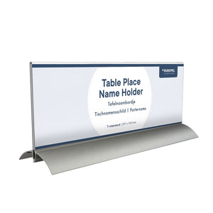 Europel - Placa de mesa de aluminio acrílico 105x297mm
