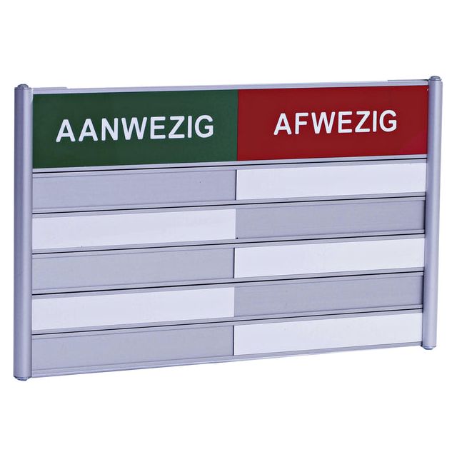 Posta - Infobord Posta On/Abwesenheitzeichen 5 Plätze | 1 Stück