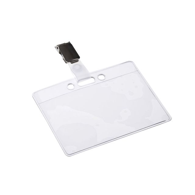 Europel - Porta acreditaciones con tira y clip 90x60mm | 24 piezas