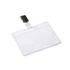 Europel - Rimuovi badge con striscia e clip 90x60mm | 24 pezzi