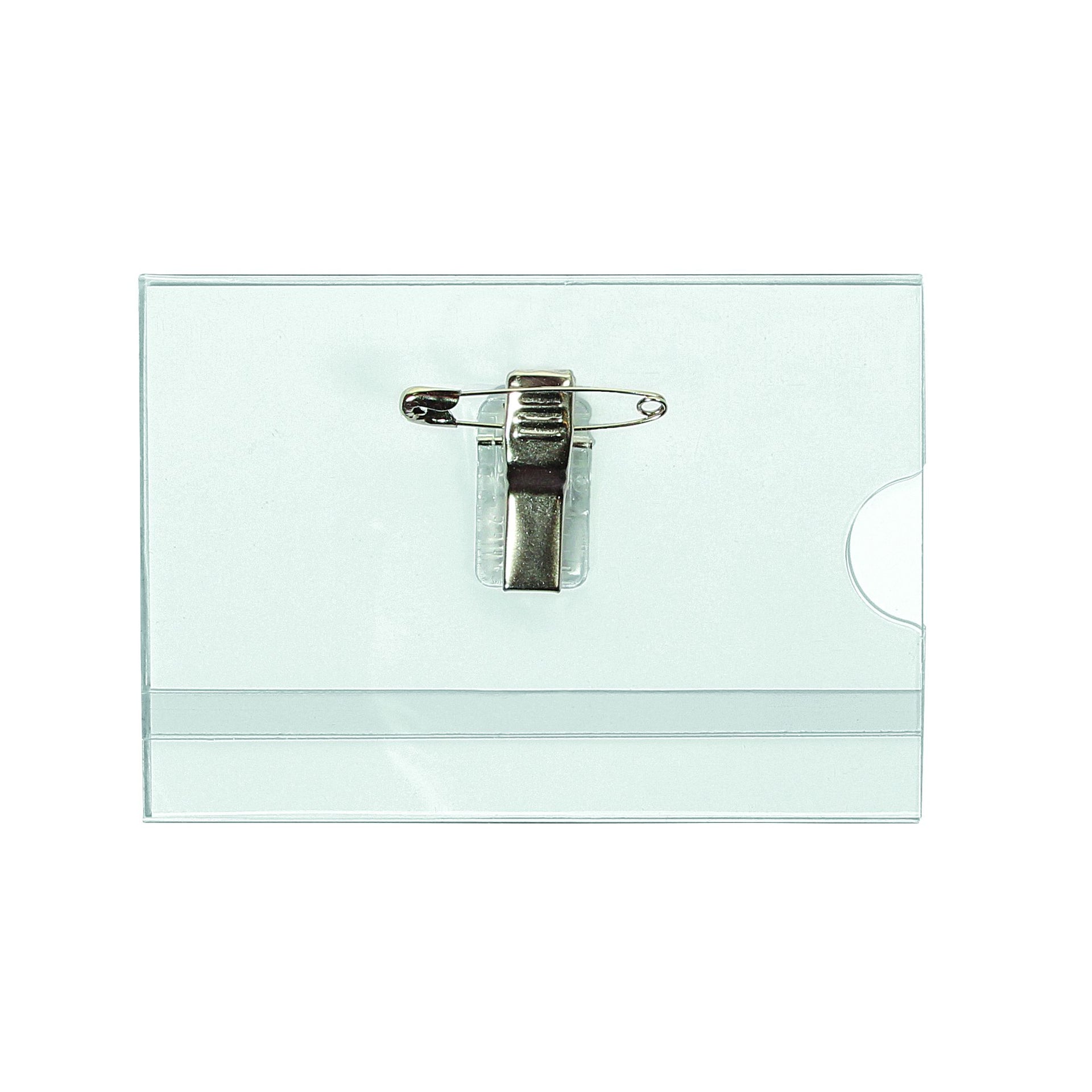 Quantore - Badge with clip and pin 60x90mm | 24 pieces