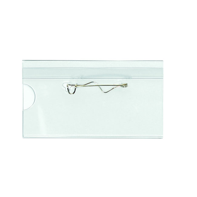 Quantore - Spilla porta badge 40x75mm | 24 pezzi