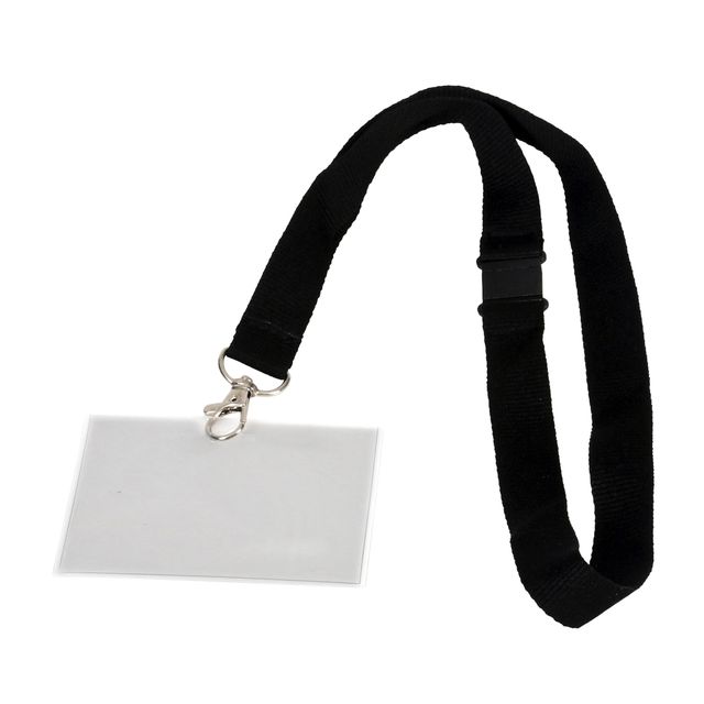 Europel - Badge card holder peel with cord 90x60mm | 5 pieces