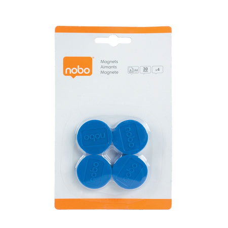 Nobo -  MAGNETS 30MM BLU 4 SKPACK
