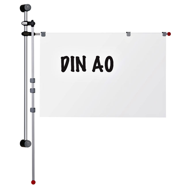 MAUL - Supporto da parete con 2 bracci girevoli 1,32 m grigio