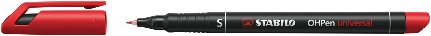Stabilo - Filzstift OHpen 841/40 permanent rund superfein rot | 10 Stück