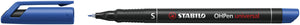 Stabilo - Rotulador OHpen 841/41 permanente redondo superfino azul | 10 piezas