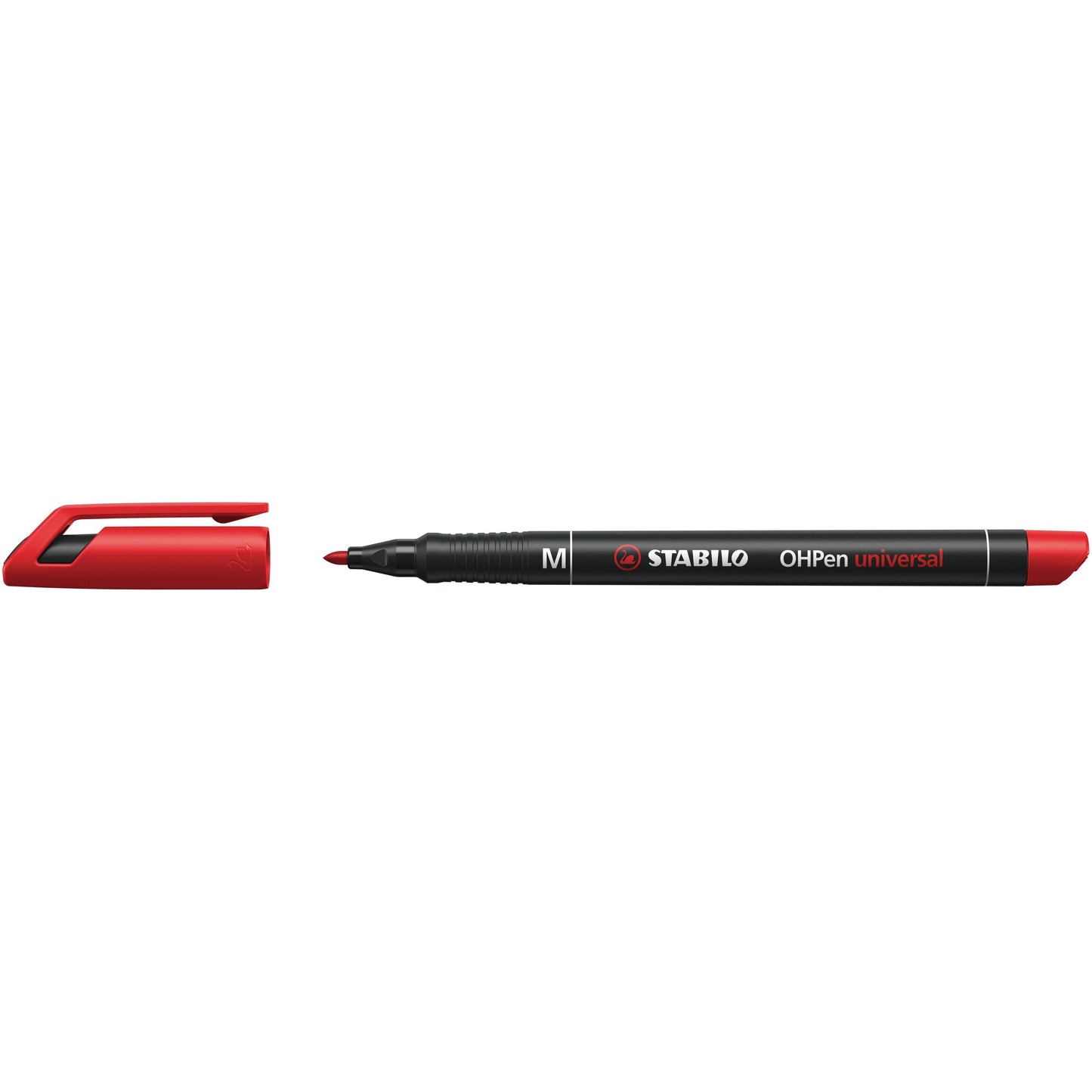 Stabilo - Rotulador OHpen 843/40 permanente redondo medio rojo | 10 piezas