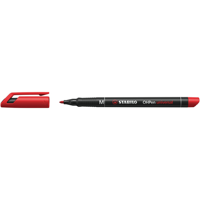 Stabilo -  Viltstift ohp 843/40 rond m rood | 10 stuks