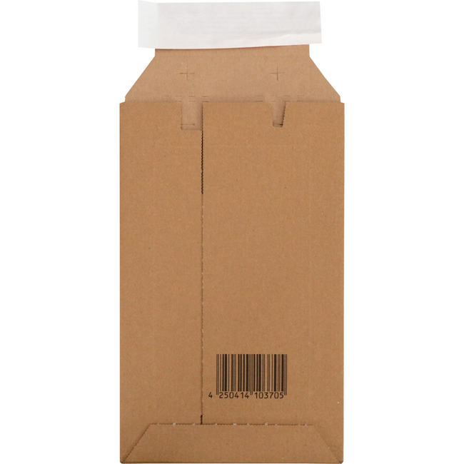 SendProof® - Sobre | sobre de envío | 250x150mm | DVD | tira | cartón ondulado | marrón | 100 piezas