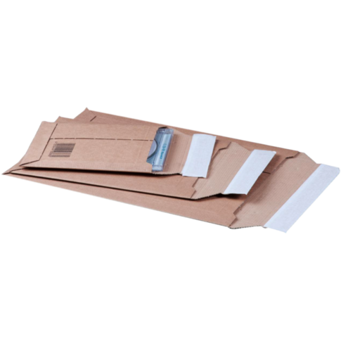 SendProof® - Envelop | verzendenvelop | 337x235mm | A4 | strip | golfkarton | bruin | 100 stuks