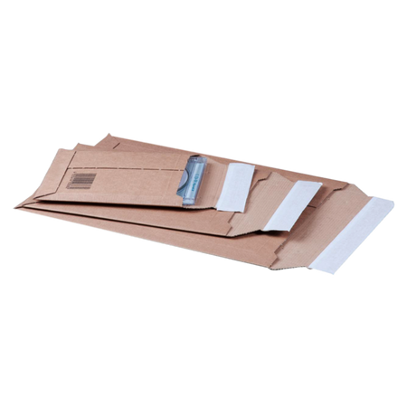 SendProof -  Envelop | verzendenvelop | 337x235mm | A4 | strip | golfkarton | bruin | 100 stuks