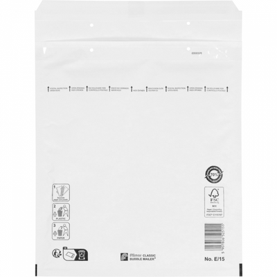 Klika -  Luchtkussenenvelop E/15 265x220mm wit 100 stuks
