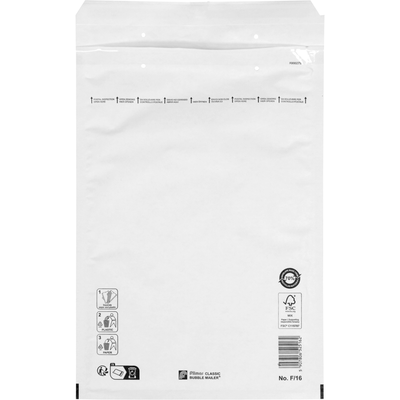 Klika - Envelope | bubble envelope | 340x220mm | F | paper + PE | white | 100 pieces