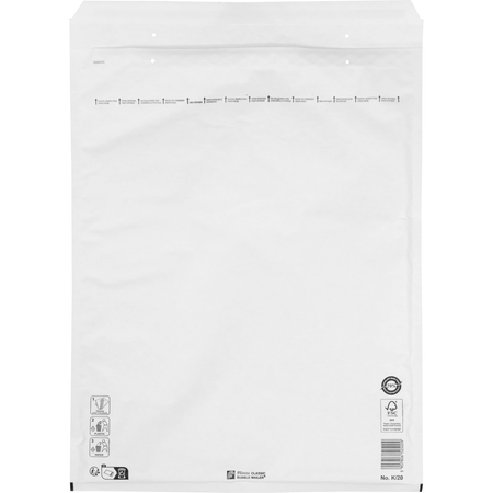 Klika - Umschlag | Luftpolsterumschlag | 470x350mm | K | Papier + PE | weiß | 50 Stück