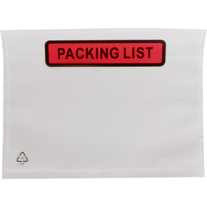 SendProof -  Envelop | paklijstenvelop | packing list | 160x122mm | A6/C6 | zelfklevend | lDPE | transparant | 1000 stuks