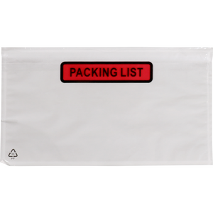 SendProof -  Envelop | paklijstenvelop | packing list | 220x115mm | DL | zelfklevend | lDPE | transparant | 1000 stuks