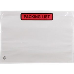SendProof -  Envelop | paklijstenvelop | packing list | 225x165mm | A5/C5 | zelfklevend | lDPE | transparant | 1000 stuks