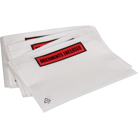 SendProof® - Envelop | paklijstenvelop | documents enclosed | 160x122mm | A6/C6 | zelfklevend | lDPE | wit/transparant | 1000 stuks