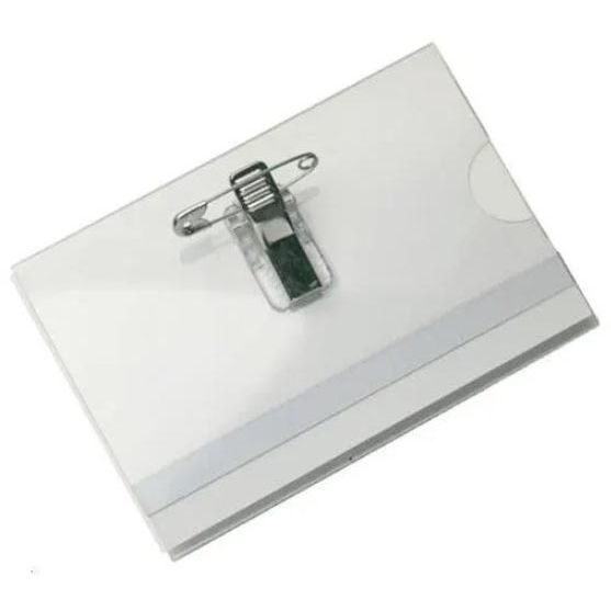 Zonder merk -  Badge met combiklem, ft 58 x 90 mm, doos van 50 stuks