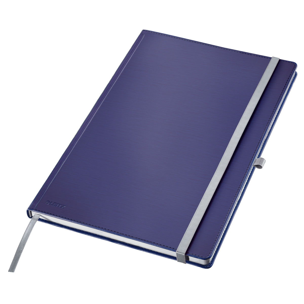 Leitz - Quaderno Style, ft A4, copertina rigida, a righe, blu