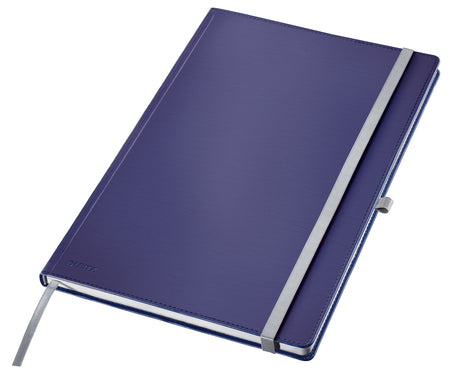 Leitz - Style notebook, ft A4, hard cover, ruled, blue