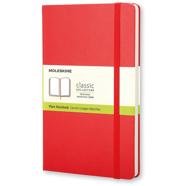 Moleskine - taccuino ft 9 x 14 cm, liscio, copertina rigida, 192 pagine, rosso
