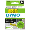 Dymo -  Labele  labelmanager d1 polyester 12mm geel