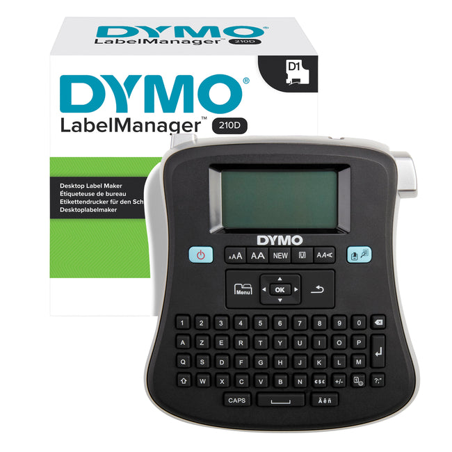 Dymo - Imprimante d'étiquettes LabelManager 210D+ portable azerty 12mm noir