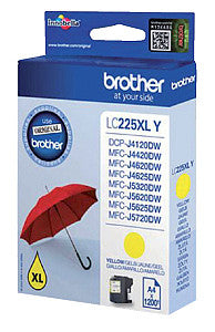 Brother - inktcartridge, 1.200 pagina's, OEM LC-225XLY, geel