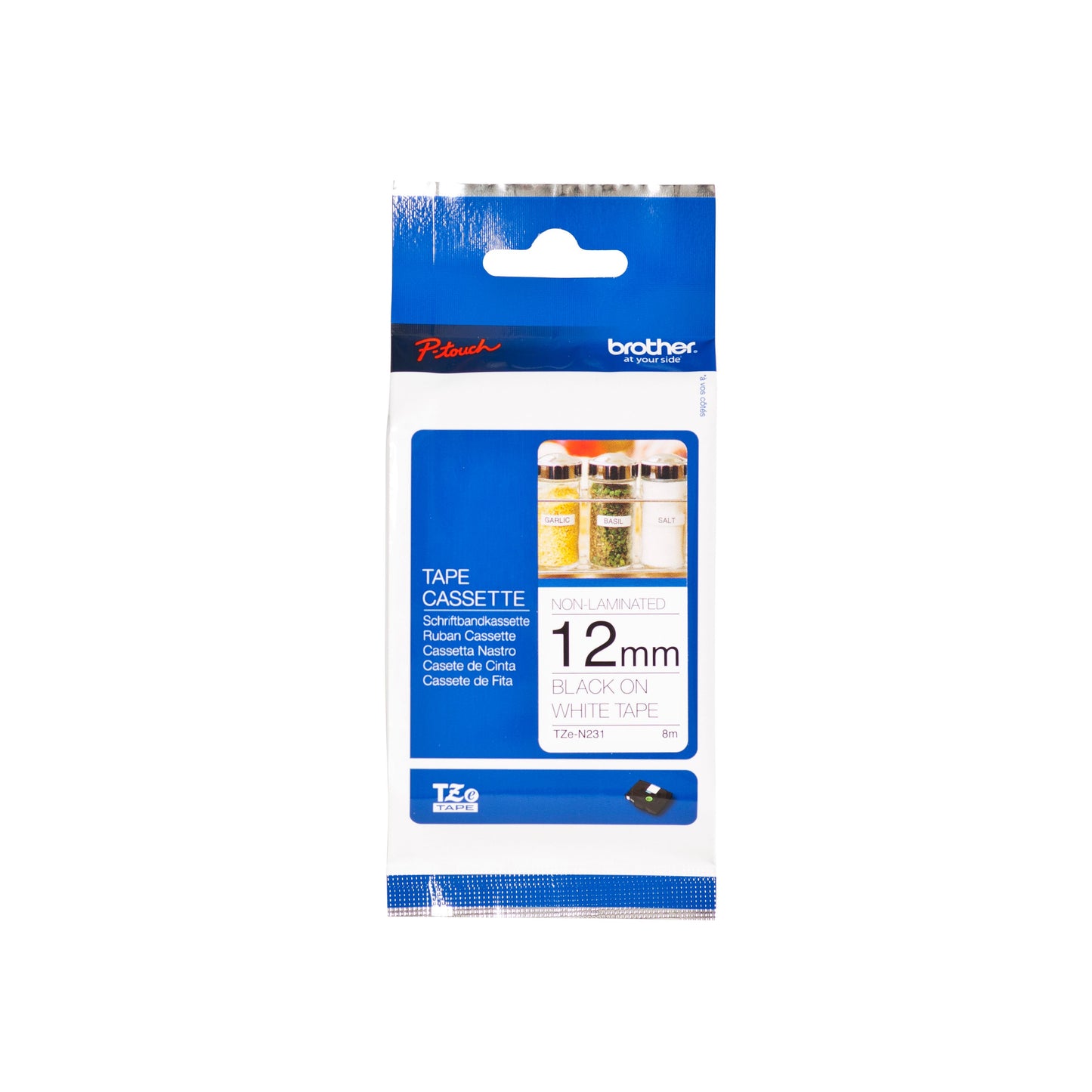 Brother -  TZE-N231 labelprinter-e Zwart op wit TZ