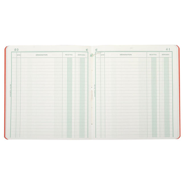 Exacompta – Einnahmen und Ausgaben, ft 21 x 19 cm, auf Französisch