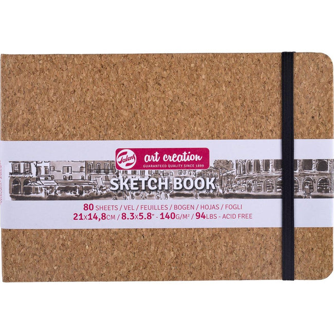 Talens Art Creation - Quaderno per schizzi Art Creation Sughero, 140 g/m², ft A5, 80 fogli