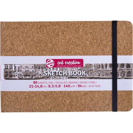 Talens Art Creation – Art Creation Skizzenbuch Kork, 140 g/m², ft A5, 80 Blatt