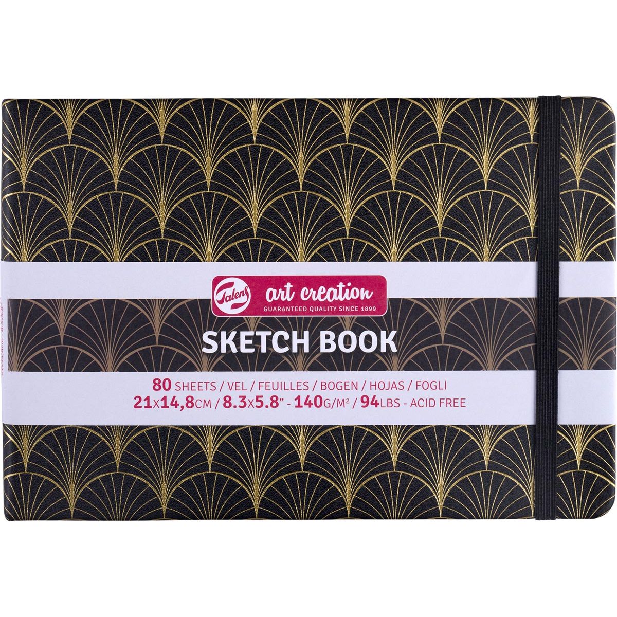 Talens Art Creation -  Art Creation schetsboek Art Deco, 140 g/m², ft 21 x 14,8 cm, 80 vel