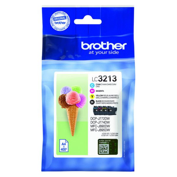 Brother - inktcartridge, 400 pagina's, OEM LC-3213VAL, 4 kleuren