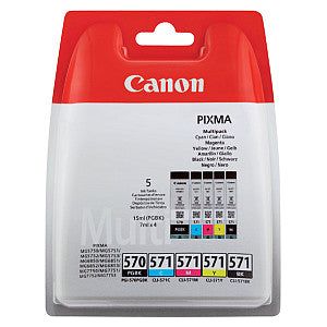 Canon - Inktcartridge canon pgi-570 cli-571 2x zwart 3 kl | Pak a 5 stuk