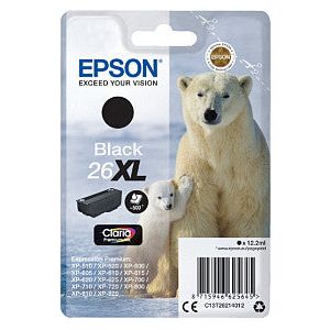 EPSON - Inkcartridge Epson 26xl T2621 Black | Blister un 1 morceau