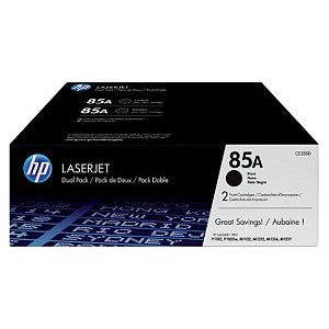 HP - Toner 85A, 1 600 pagina's, OEM CE285AD, zwart, duopack