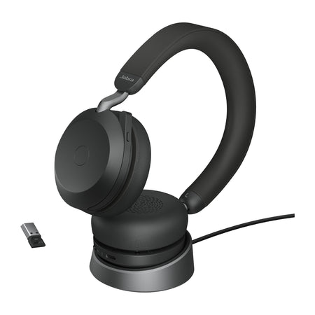 JABRA -   Evolve2 75 Headset Bedraad en draadloos Hoofdband Kantoor/callcenter Bluetooth Oplaadhouder Zwart