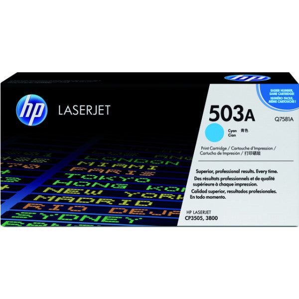 HP - Tonercartridge  q7581a 503a blauw