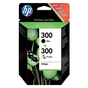 HP - Inktcartridge CN637EE 300 zwart + kleur