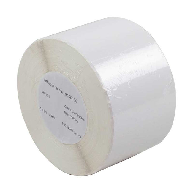 Klika -  Zebra compatible labels 102 x 150 mm (800740-605) eco permanent 76 mm kern 900 labels